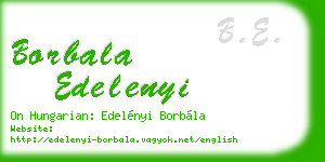borbala edelenyi business card